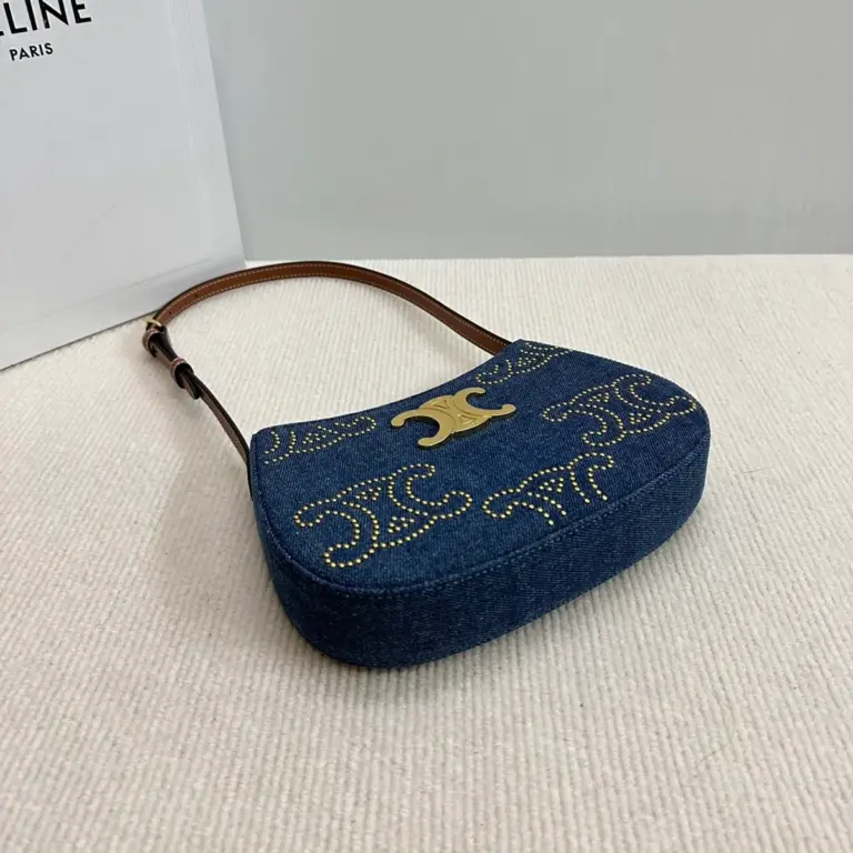 高仿CELINE-賽琳 牛皮革包邊羊皮襯裏時尚肩背包-115702