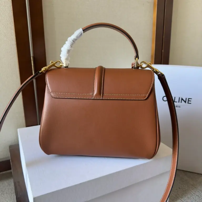 高仿CELINE-賽琳 經典牛皮革多功能手提斜挎包-188003