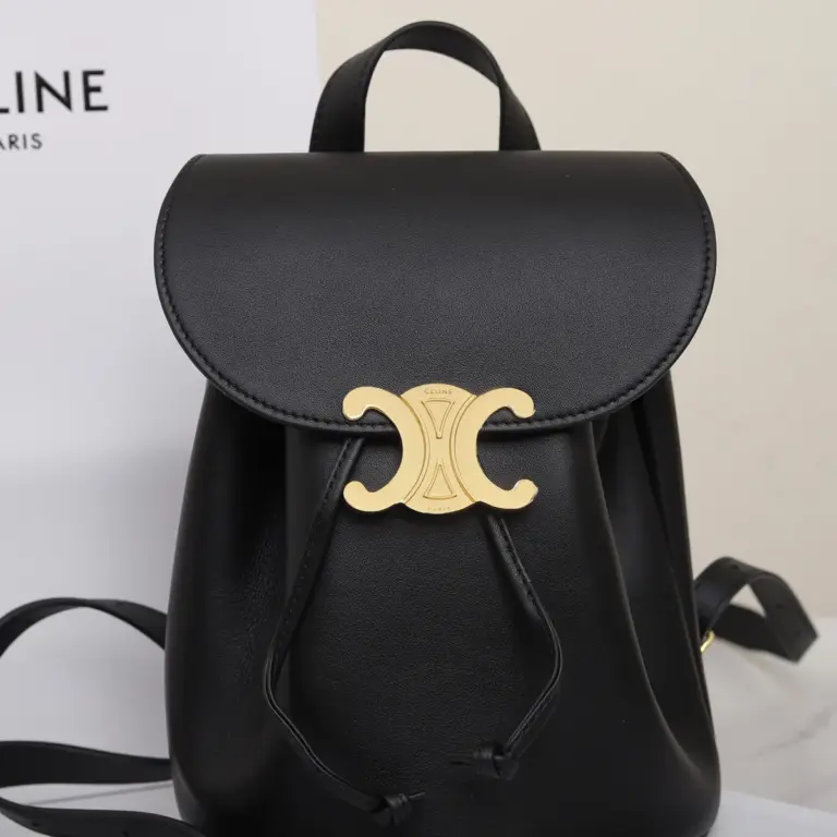 高仿CELINE-賽琳 TRIOMPHE磁扣牛皮革多功能手提包- 11870