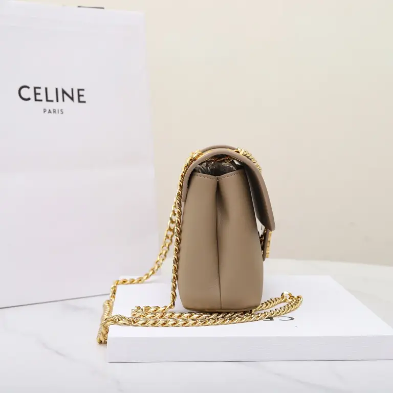 高仿CELINE-賽琳 TRIOMPHE 牛皮革斜挎-116593