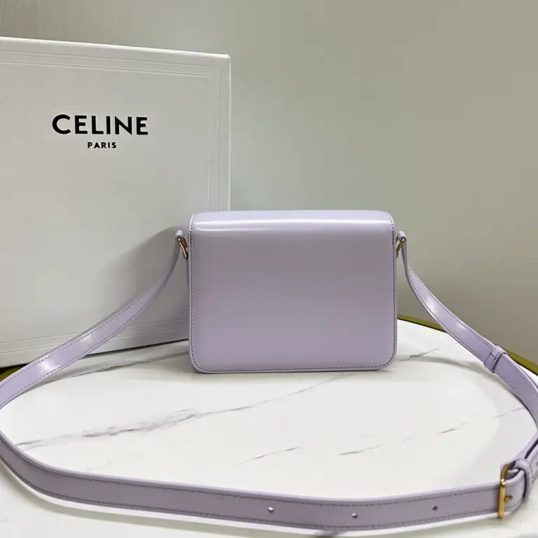 高仿CELINE-賽琳 經典TRIOMPHE牛皮革斜挎包-188423