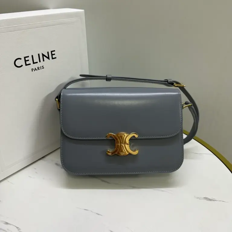 高仿CELINE-賽琳 經典牛皮革斜挎-187363
