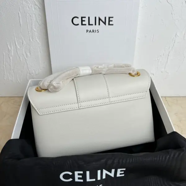 高仿CELINE-賽琳 經典TRIOMPHE牛皮斜挎包 - 金色飾面優雅設計-116593 12 高仿CELINE-賽琳 經典TRIOMPHE牛皮斜挎包 - 金色飾面優雅設計-116593