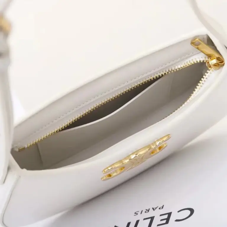 高仿CELINE-賽琳 金色飾面牛皮革斜挎包-115703