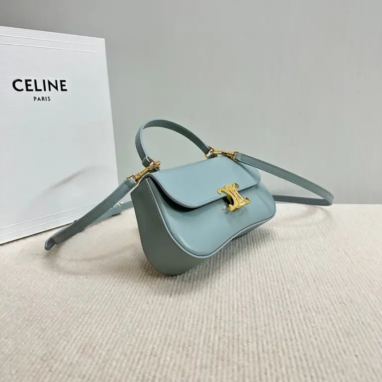 高仿CELINE-賽琳 經典TRIOMPHE按扣女士手提斜挎包-119533