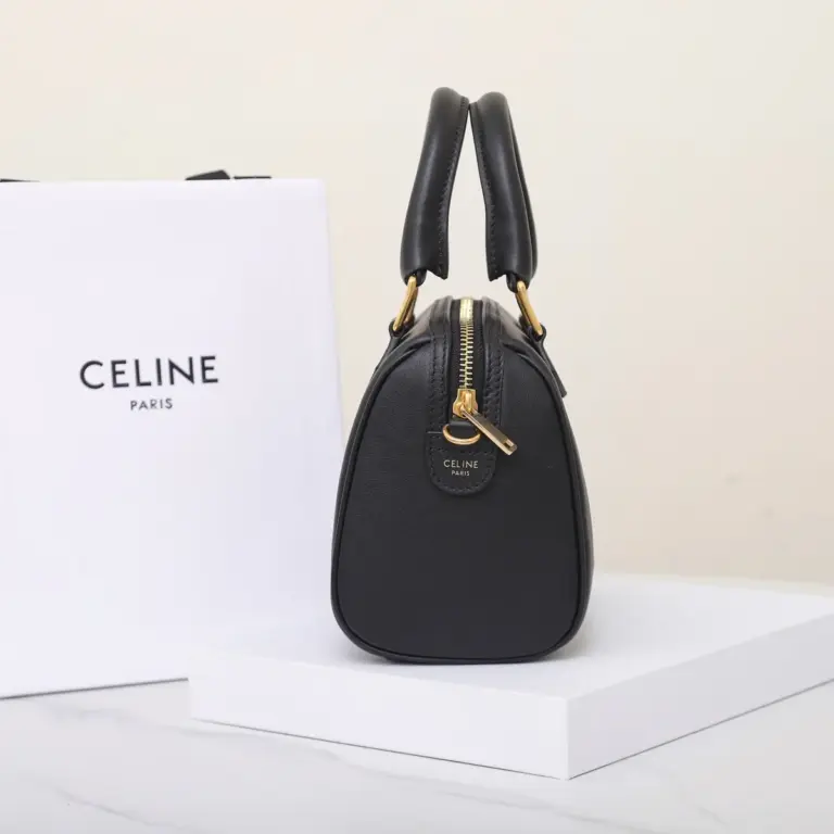 高仿CELINE-賽琳 金色飾面牛皮革多功能手提斜挎包-113773