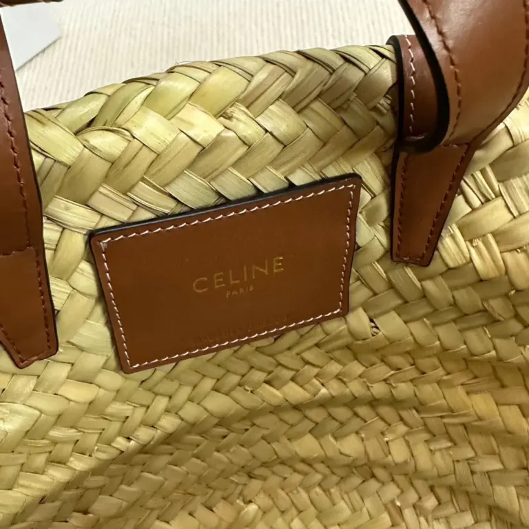 高仿CELINE-賽琳 手工棕櫚葉牛皮革時尚手提包-113832