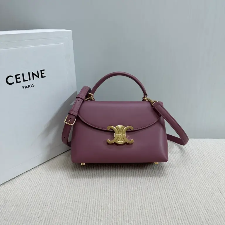 高仿CELINE-賽琳 TRIOMPHE 牛皮革多功能手提斜挎包-118113
