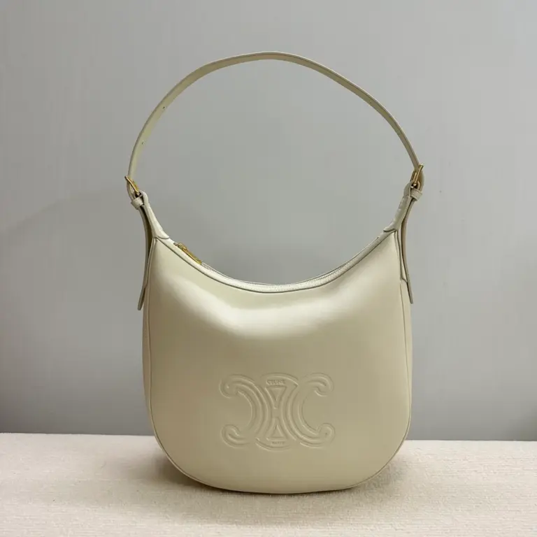 高仿CELINE-賽琳 金色飾面牛皮革肩背包-114713