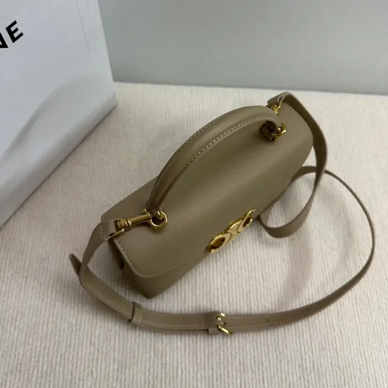 高仿CELINE-賽琳 TRIOMPHE 牛皮革多功能手提斜挎包-118113