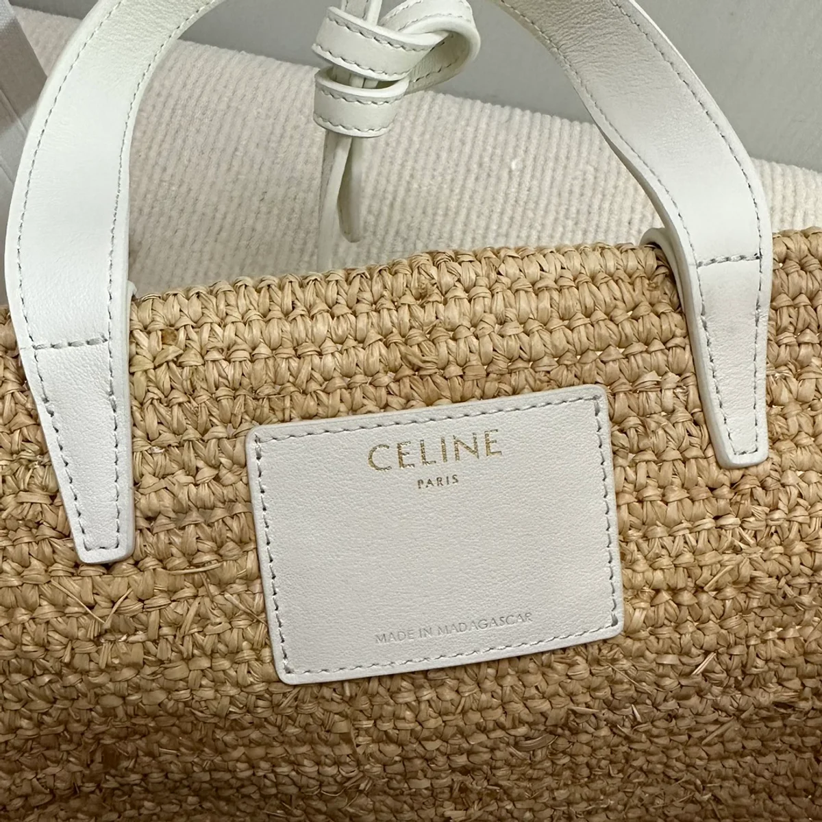 高仿CELINE-賽琳 手工編織牛皮革包邊手提肩背包-115802 9 高仿CELINE 高仿CELINE-賽琳 手工編織牛皮革包邊手提肩背包-115802 高仿CELINE