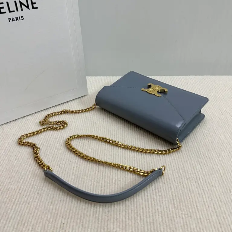 高仿CELINE-賽琳 迷你牛皮TRIOMPHE金屬扣手袋 - 多背法時尚斜挎包-10L033