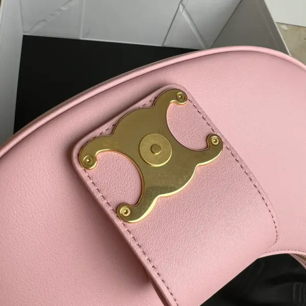 高仿CELINE-賽琳 經典金色飾面牛皮革手提肩背包-114493
