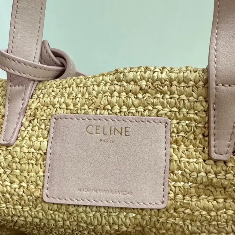 高仿CELINE-賽琳 手工編織牛皮革包邊手提肩背包-115802