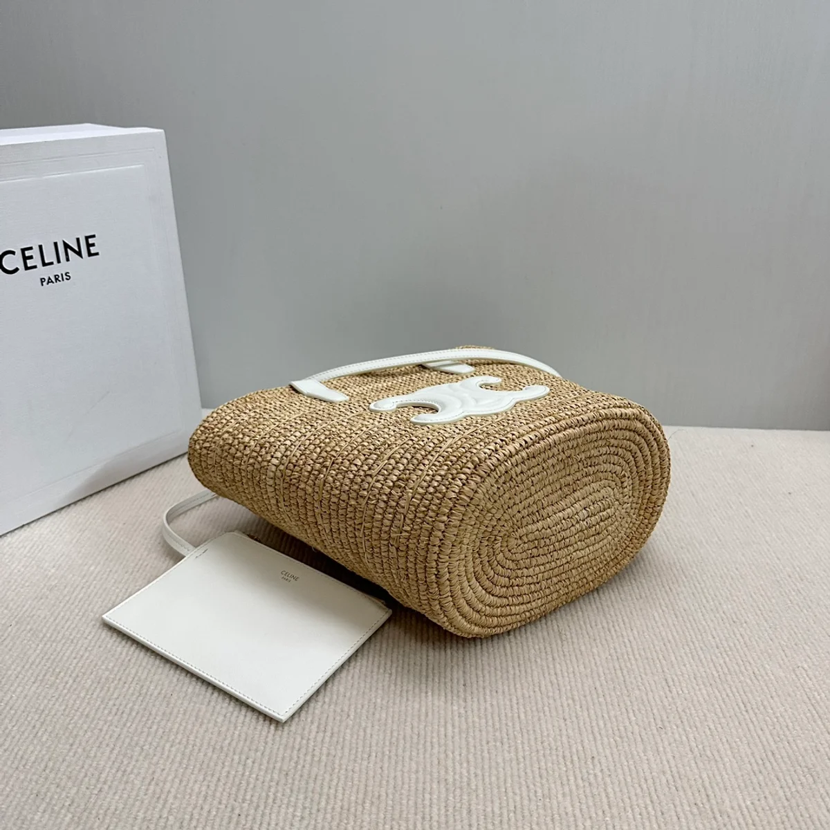 高仿CELINE-賽琳 手工編織牛皮革包邊手提肩背包-115802 5 高仿CELINE 高仿CELINE-賽琳 手工編織牛皮革包邊手提肩背包-115802 高仿CELINE