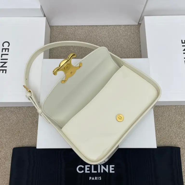 高仿CELINE-賽琳 經典TRIOMPHE牛皮革手提肩背包-118313