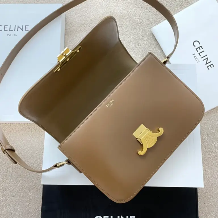 高仿CELINE-賽琳 Triomphe 牛皮革斜挎包 - 優雅多功能設計-188423