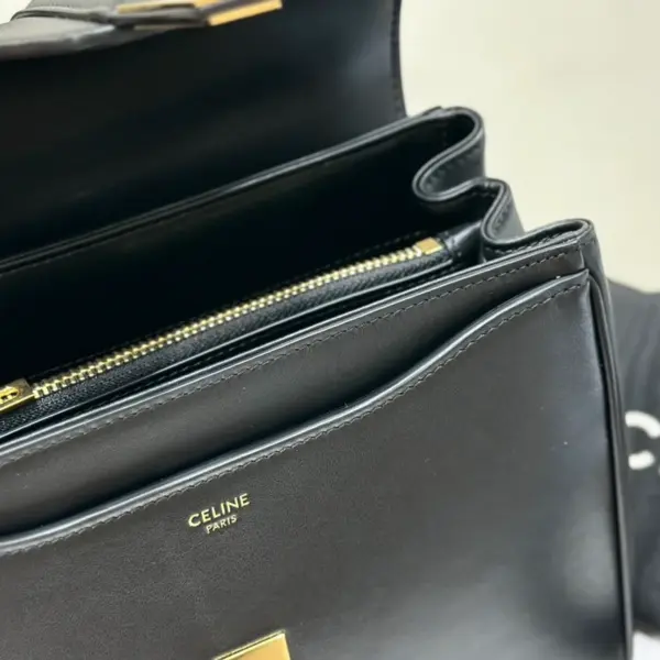 高仿CELINE-賽琳 16 小號刺繡手袋 - 皮革手柄配可拆卸肩帶-188003