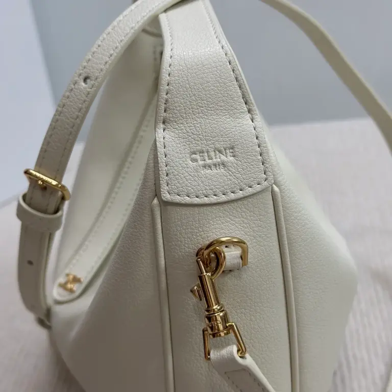 高仿CELINE-賽琳 金色牛皮革多功能手提斜挎包-120723
