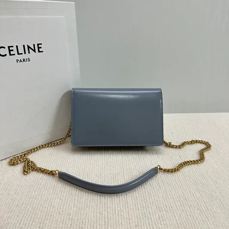 高仿CELINE-賽琳 迷你牛皮TRIOMPHE金屬扣手袋 - 多背法時尚斜挎包-10L033