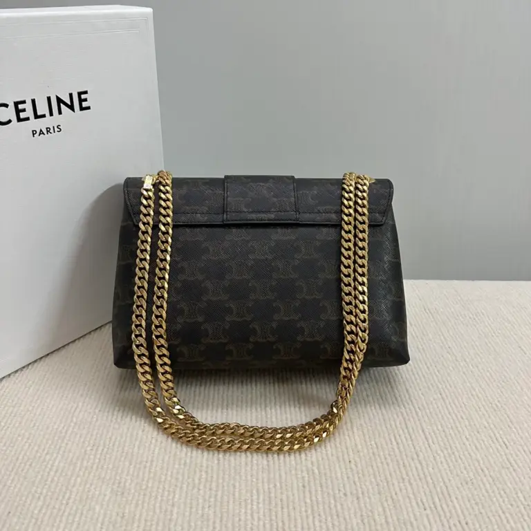 高仿CELINE-賽琳 Triomphe 牛皮革斜挎包-115852