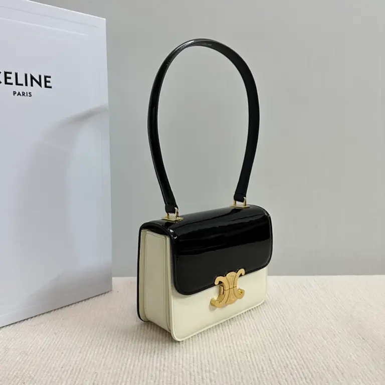高仿CELINE-賽琳 Triomphe 牛皮革手提肩背包-118053