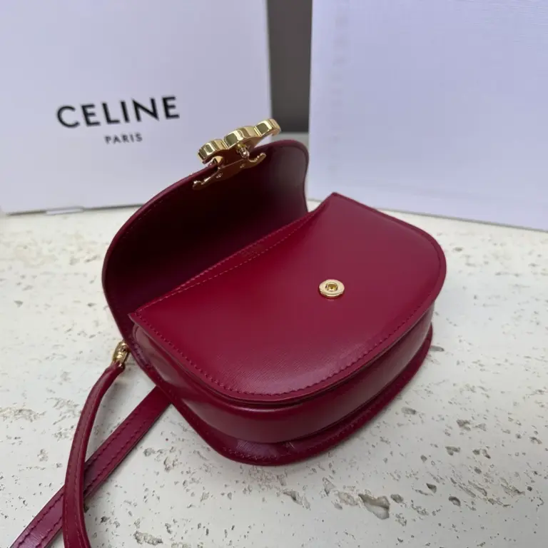 高仿CELINE-賽琳 迷你TRIOMPHE金屬扣手袋 - 時尚手提斜挎包-10L063 16 高仿CELINE-賽琳 迷你TRIOMPHE金屬扣手袋 - 時尚手提斜挎包-10L063