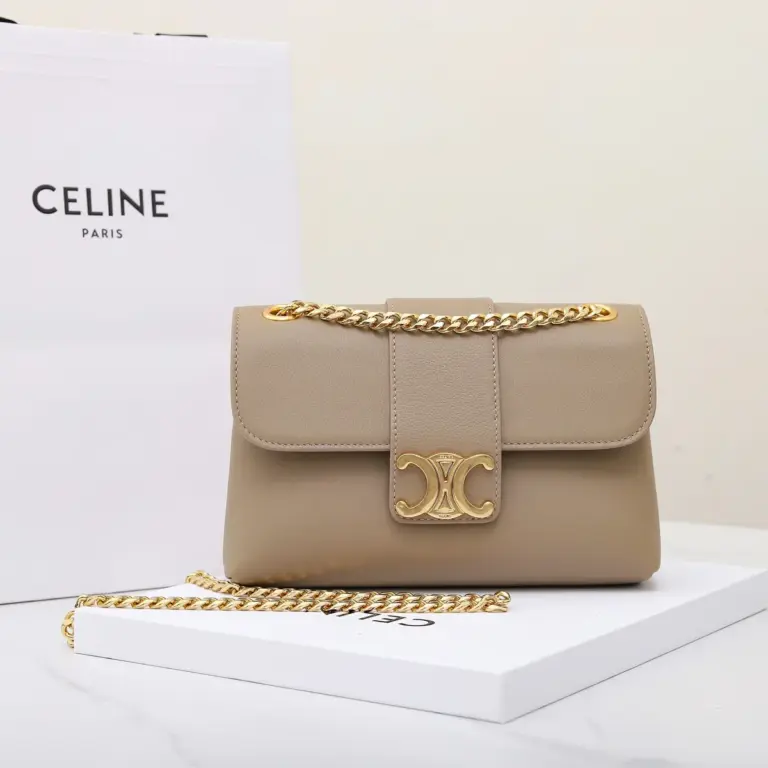 高仿CELINE-賽琳 TRIOMPHE 牛皮革斜挎-116593