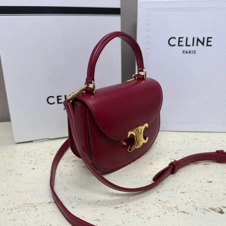 高仿CELINE-賽琳 迷你TRIOMPHE金屬扣手袋 - 時尚手提斜挎包-10L063 12 高仿CELINE-賽琳 迷你TRIOMPHE金屬扣手袋 - 時尚手提斜挎包-10L063