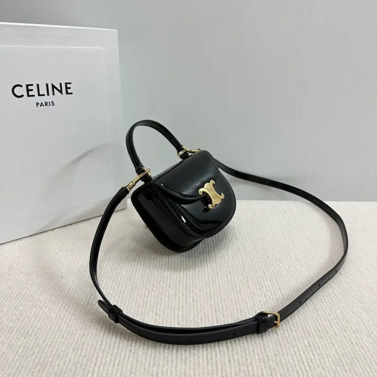 高仿CELINE-賽琳 經典迷你手袋 - 牛皮革優雅設計，多功能攜帶方式-10L063