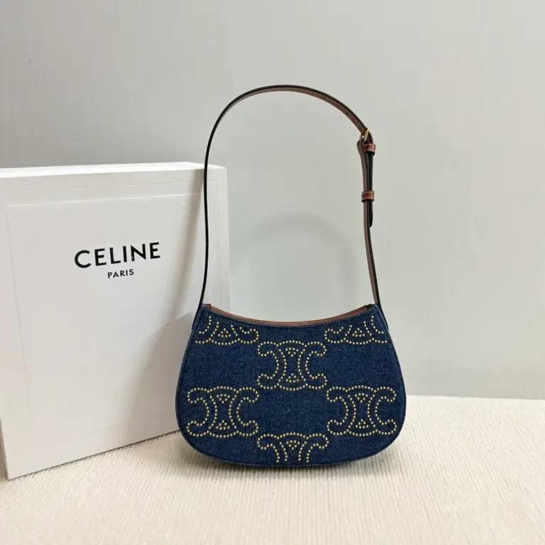 高仿CELINE-賽琳 牛皮革包邊羊皮襯裏時尚肩背包-115702