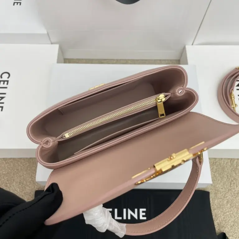 高仿CELINE-賽琳 經典TRIOMPHE鎖扣牛皮手提斜挎包-118113 19 高仿CELINE-賽琳 經典TRIOMPHE鎖扣牛皮手提斜挎包-118113
