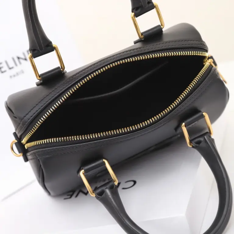 高仿CELINE-賽琳 金色飾面牛皮革多功能手提斜挎包-113773
