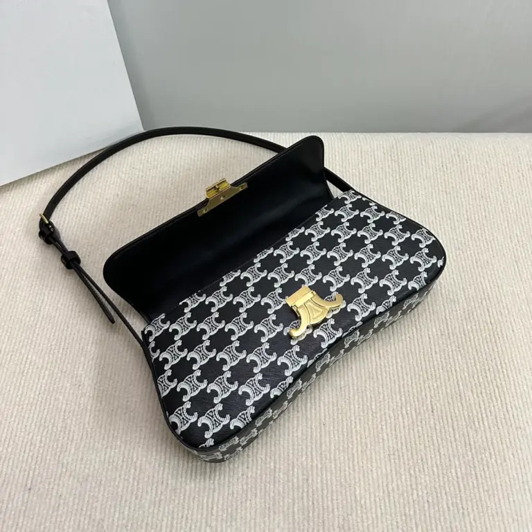 高仿CELINE-賽琳 TRIOMPHE鎖扣牛皮革肩背包 - 經典金色飾面-115532 17 高仿CELINE-賽琳 TRIOMPHE鎖扣牛皮革肩背包 - 經典金色飾面-115532