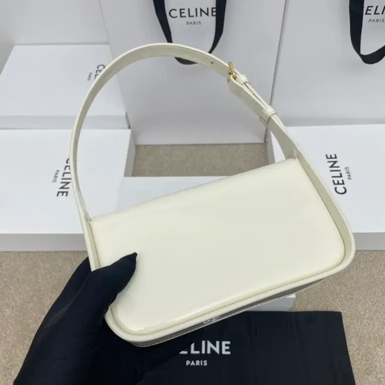 高仿CELINE-賽琳 經典TRIOMPHE牛皮革手提肩背包-118313
