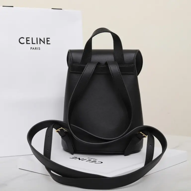 高仿CELINE-賽琳 TRIOMPHE磁扣牛皮革多功能手提包- 11870