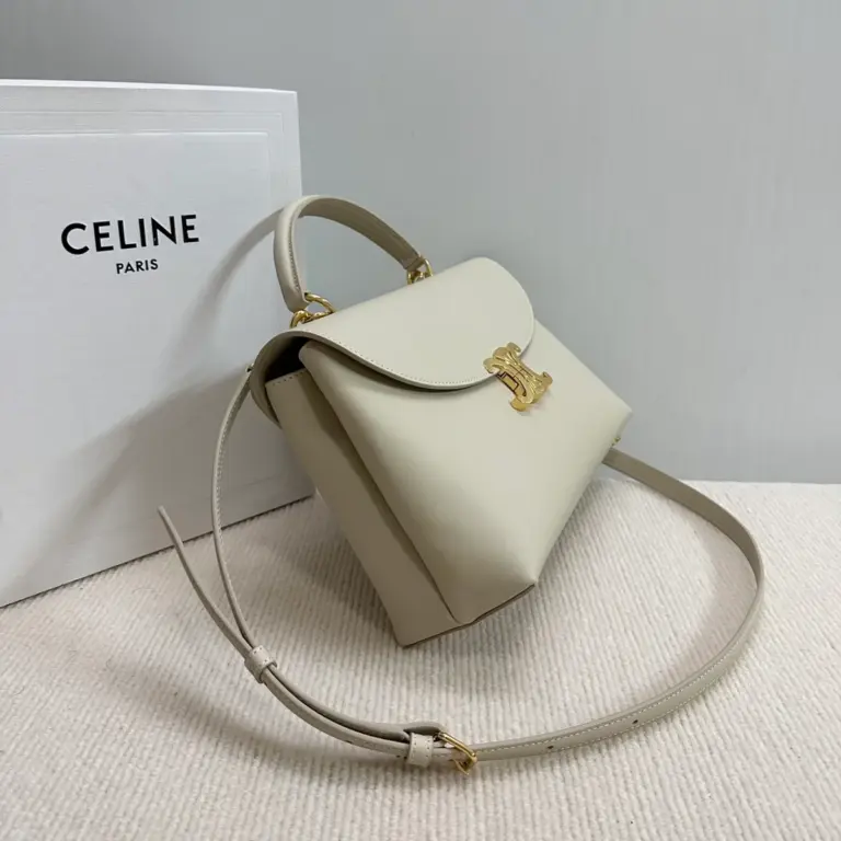 高仿CELINE-賽琳 TRIOMPHE牛皮革多功能手提斜挎包-117523