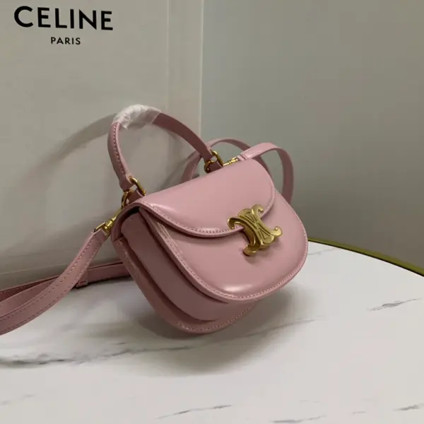 高仿CELINE-賽琳 金色TRIOMPHE迷你手袋 - 時尚手提斜挎包-10L063