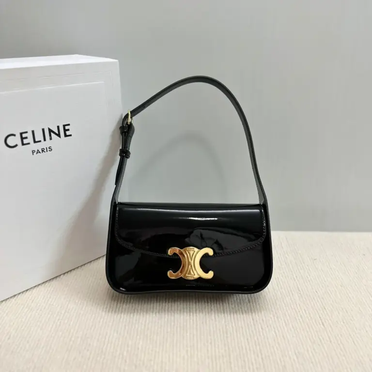 高仿CELINE-賽琳 經典TRIOMPHE牛皮革手提肩背包-118313