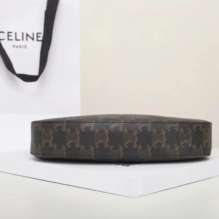 高仿CELINE-賽琳 TRIOMPHE CANVAS 標誌印花牛皮革包邊斜挎包-115702 15 高仿CELINE-賽琳 TRIOMPHE CANVAS 標誌印花牛皮革包邊斜挎包-115702