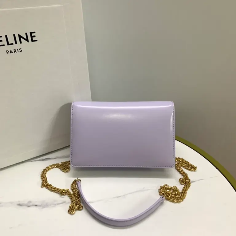高仿CELINE-賽琳 經典牛皮迷你手袋 | 可拆卸鏈帶三用設計 | 大容量智能手機收納-10L033