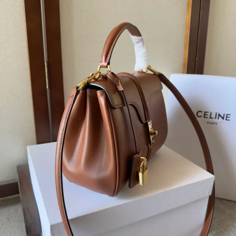 高仿CELINE-賽琳 經典牛皮革多功能手提斜挎包-188003
