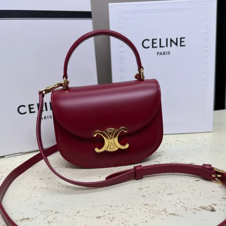 高仿CELINE-賽琳 迷你TRIOMPHE金屬扣手袋 - 時尚手提斜挎包-10L063 11 高仿CELINE-賽琳 迷你TRIOMPHE金屬扣手袋 - 時尚手提斜挎包-10L063