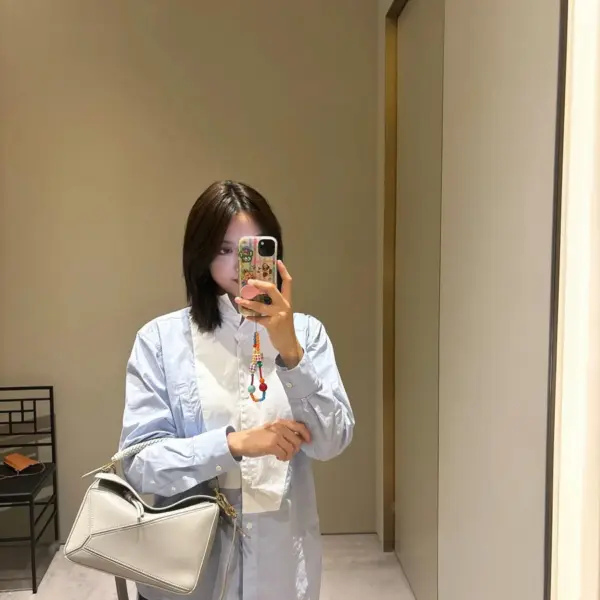 高仿羅意威/LOEWE 編制手柄單肩包