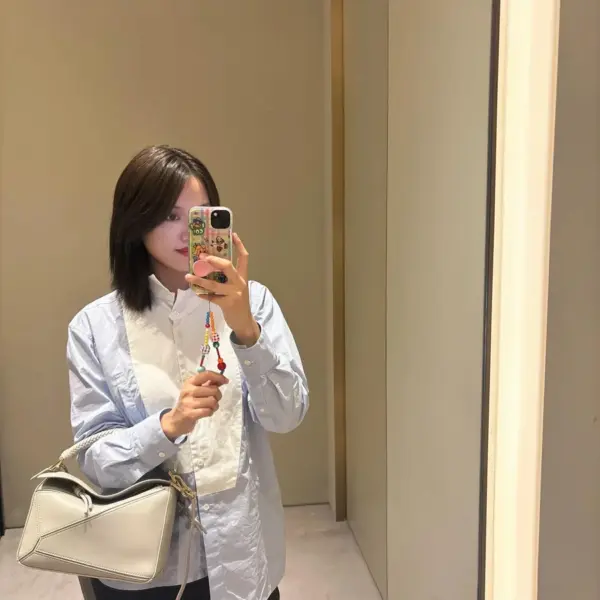 高仿羅意威/LOEWE 編制手柄單肩包