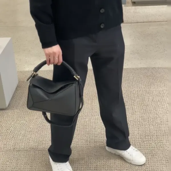 高仿羅意威/LOEWE 編制手柄單肩包