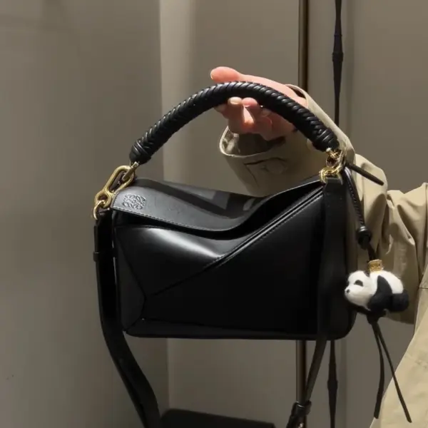 高仿羅意威/LOEWE 編制手柄單肩包