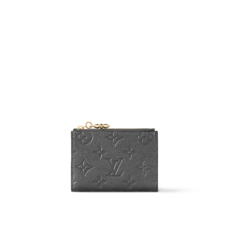 高仿LV Lisa Monogram Empreinte闪亮效果女士短夹 - 派对季奢华之选-M12536