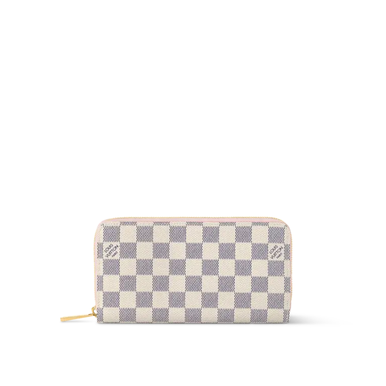 高仿LV Damier Azur芭蕾粉拉链钱包 - 多功能女士皮夹｜LV经典小型皮件-N63503