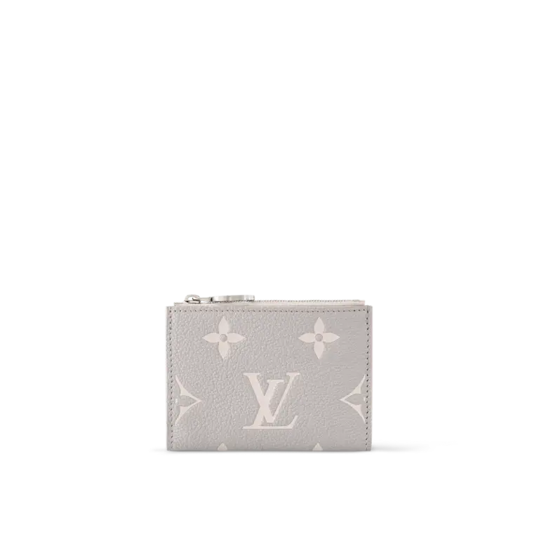 高仿包包LV Lisa钱包 - Monogram Empreinte皮革女士短款钱夹 灰色/白色石英色-M13797